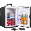 NORTHCLAN Mini Fridge, 15 L/21 Can Personal Refrigerator, Portable Cooler &Warmer, Beverage & Skincare, 110V/12V, Black, Width 11.8", New