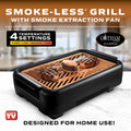 Gotham Steel Smokeless Grill with Fan Indoor Grill Nonstick Electric Grill BBQ Grill As Seen on TV
