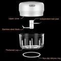 Electric Mini Garlic Chopper, Food Slicer And Mini Food Processor, Mincer For Onion Chili Fruits Ginger Meat Nuts Pepper Vegetable