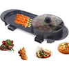 TFCFL 2 In 1 Indoor BBQ Portable Electric Grill Griddle Non Stick Barbecue Cooking