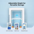 Mini Fridge Portable, Compact Refrigerator, 6L Capacity, Personal Cooler One Door, White for Thanksgiving Christmas Gift